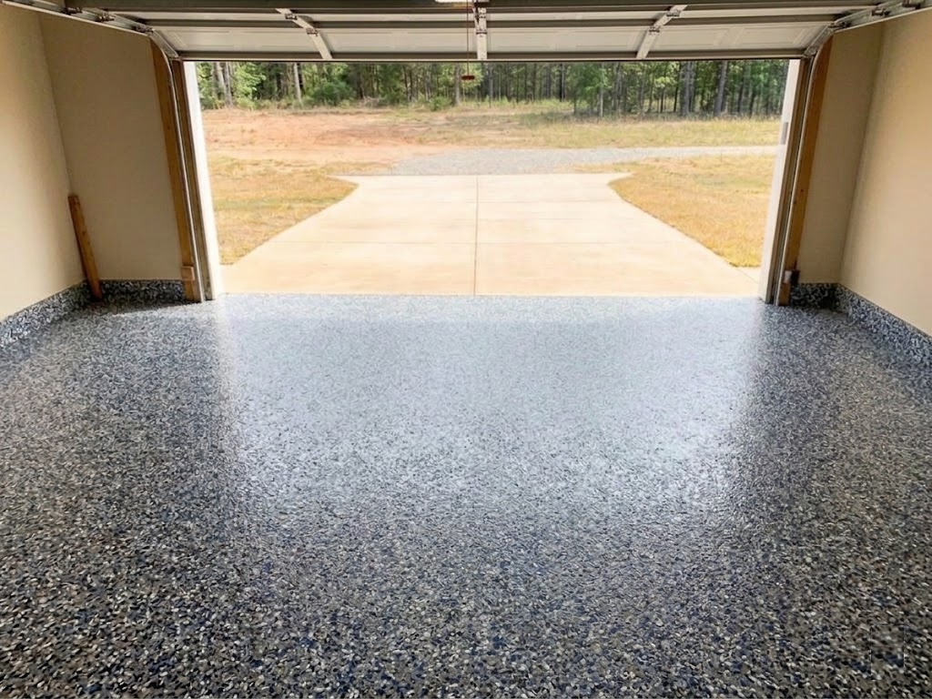 After — Epoxy coated garage floor